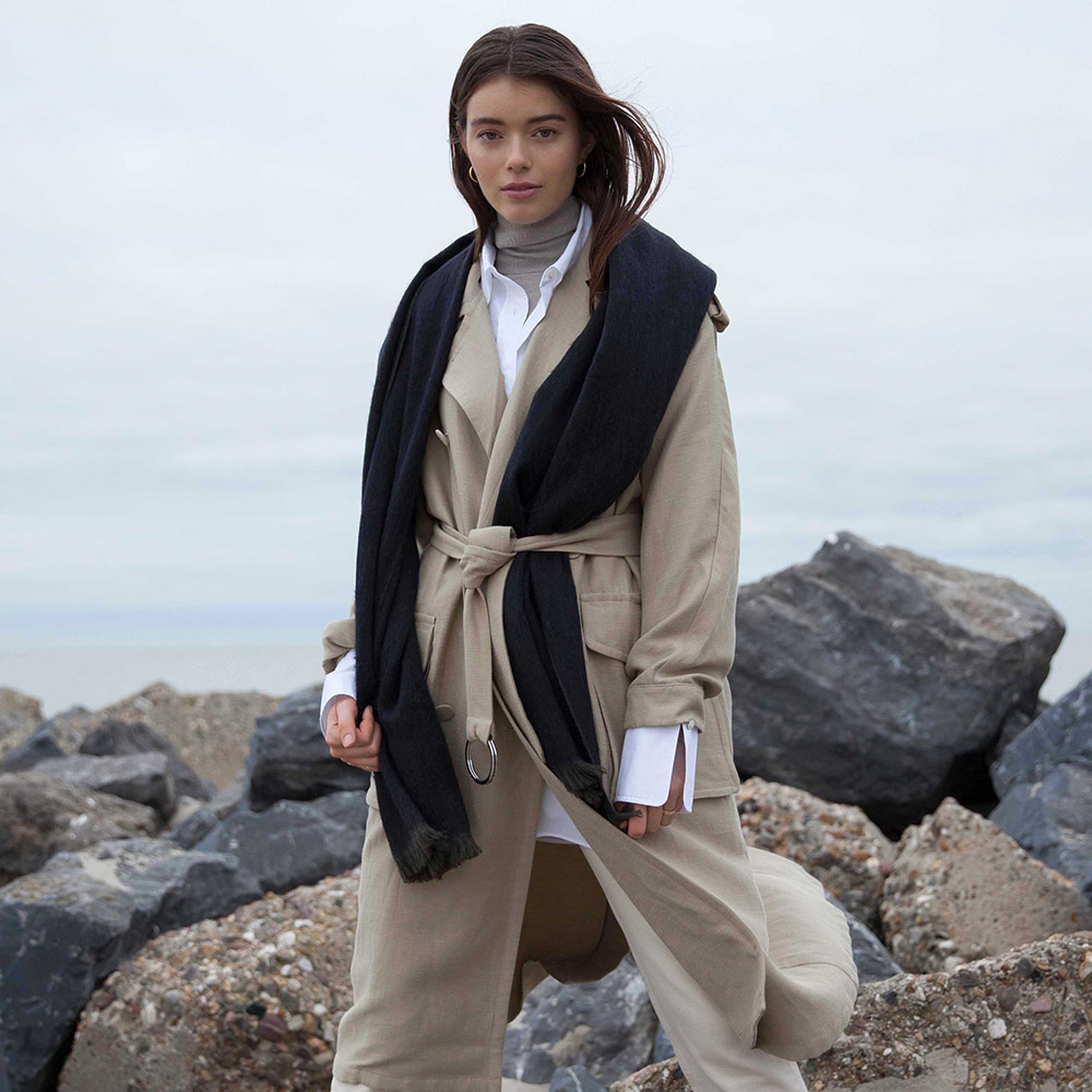 BUFANDY | Sjaal Solid - Midnight